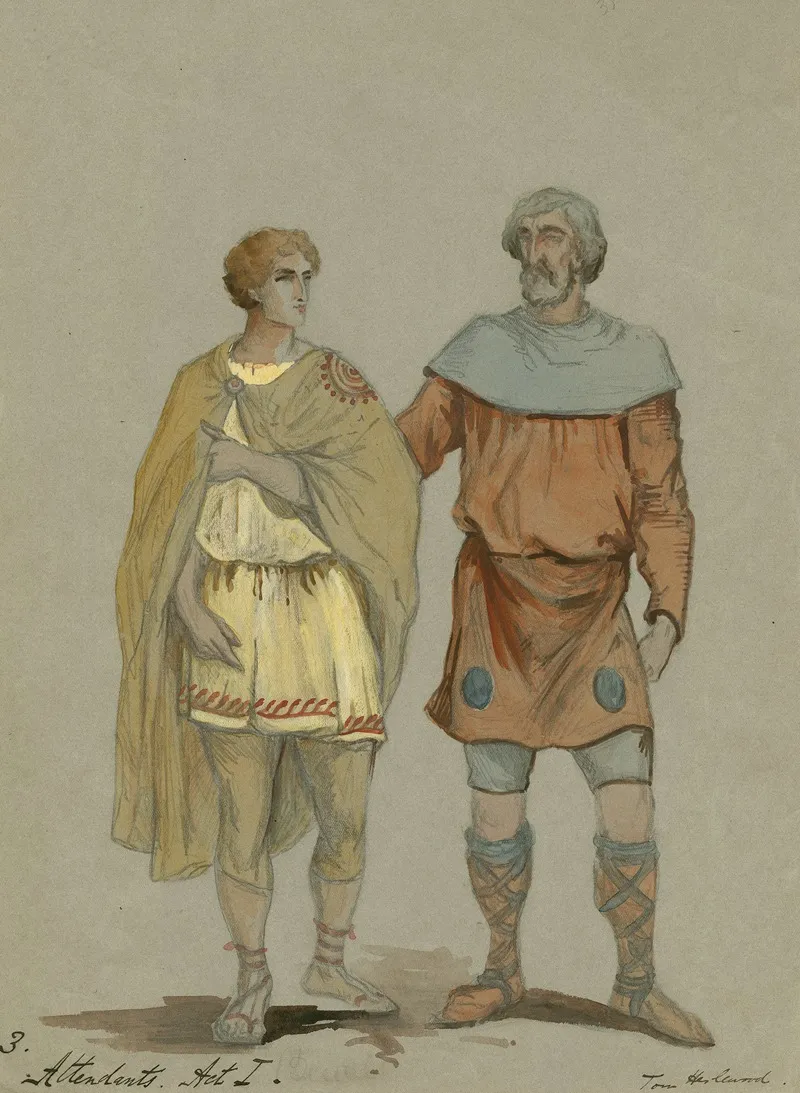 The Winters Tale Attendants Act I Wall Art by Tom Heslewood - High-Resolution Digital Print