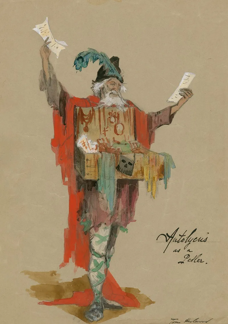 The Winters Tale Autolycus As A Peddler Wall Art by Tom Heslewood - High-Resolution Digital Print