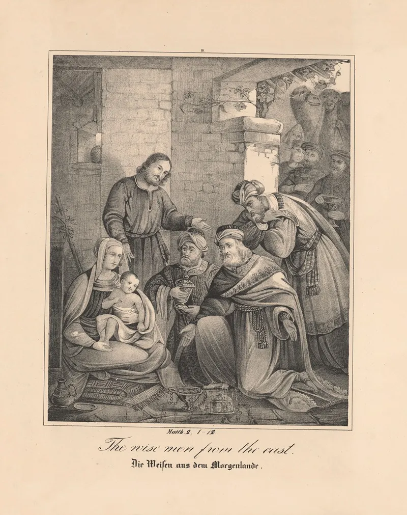 The Wise Men From The East Wall Art by Johann Baptist Sonderland - High-Resolution Digital Print