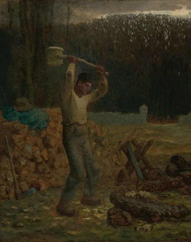 The Woodchopper 2 Wall Art by Jean-François Millet - High-Resolution Digital Print