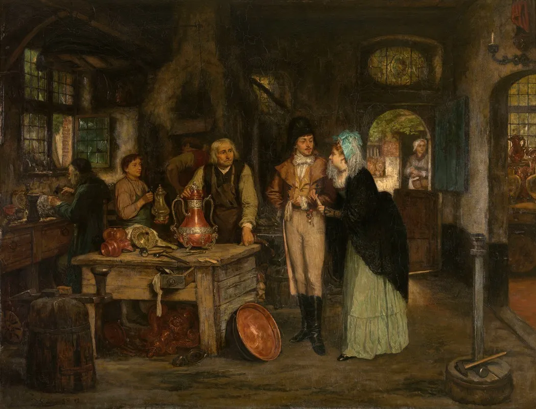 The Workshop Of Geert De Winter Wall Art by Willem Linnig - High-Resolution Digital Print