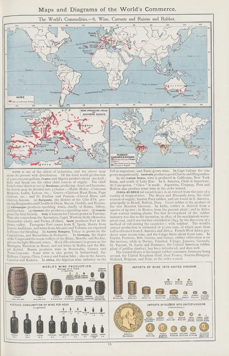 The Worlds Commodities 6 Wine Raisins Currants And Rubber