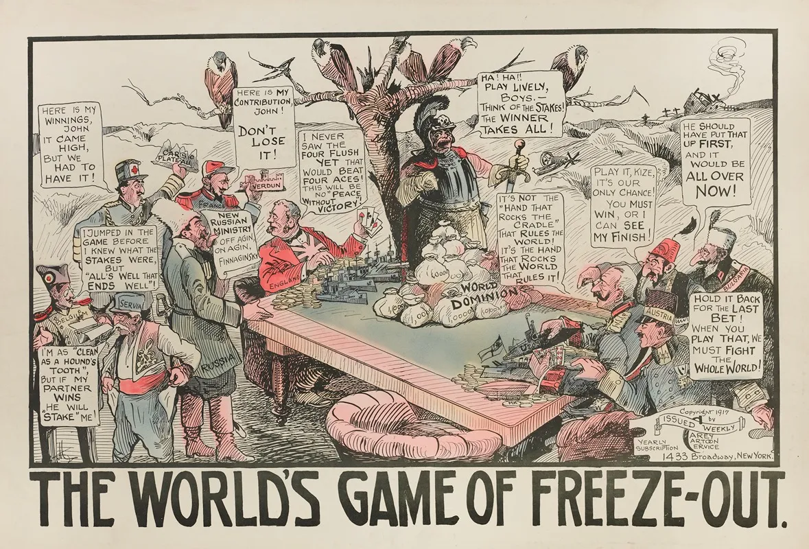 The Worlds Game Of Freeze Out Wall Art by Carey Cartoon Service - High-Resolution Digital Print