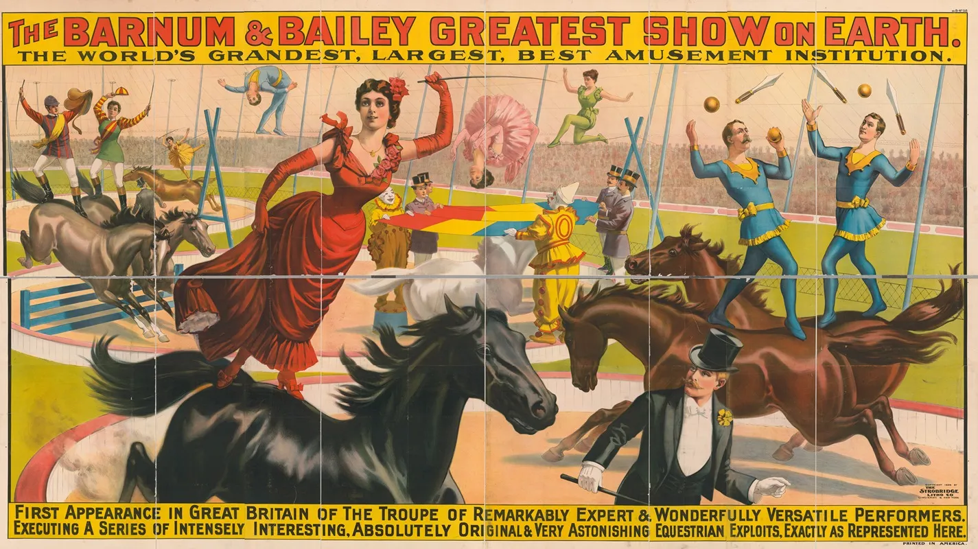 The Worlds Grandest Largest Best Amusement Institution First Appearance In Great Britain