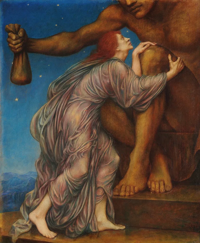 The Worship Of Mammon Wall Art by Evelyn De Morgan - High-Resolution Digital Print