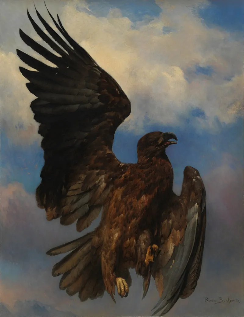 The Wounded Eagle Wall Art by Rosa Bonheur - High-Resolution Digital Print