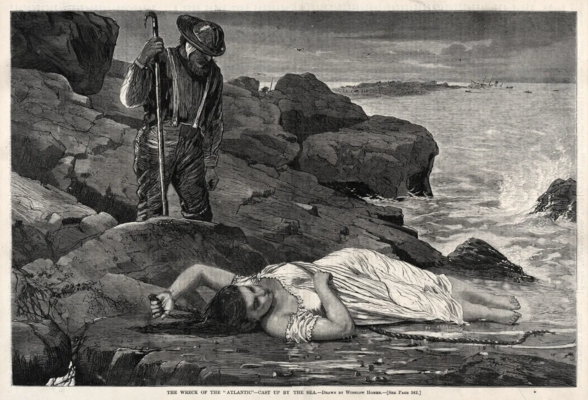 The Wreck Of The Atlantic Cast Up By The Sea