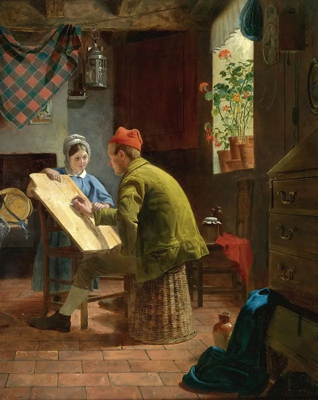 The Writing Lesson Wall Art by James Collinson - High-Resolution Digital Print