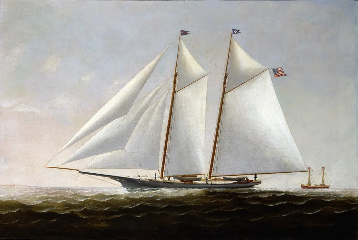 The Yacht America Wall Art by Charles S. Raleigh - High-Resolution Digital Print