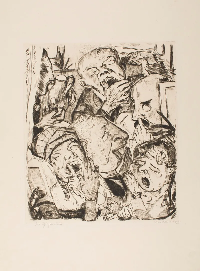 The Yawners Plate 7 From The Portfolio Faces