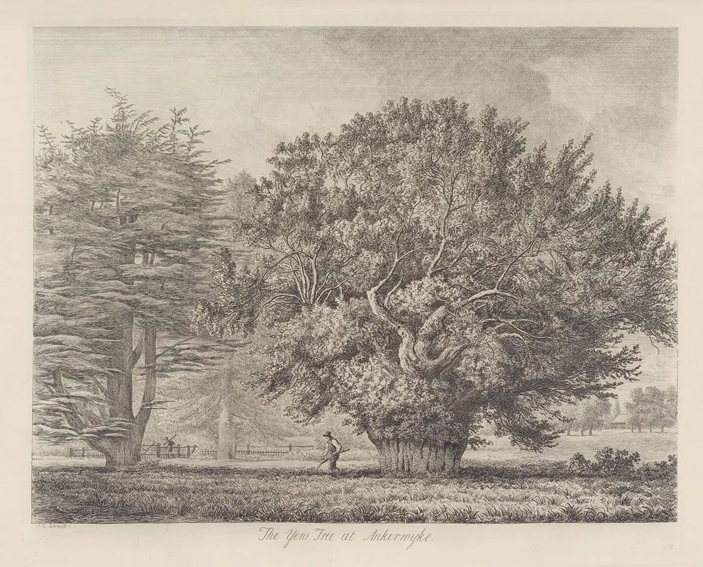 The Yew Tree At Ankerwyke Wall Art by Jacob George Strutt - High-Resolution Digital Print