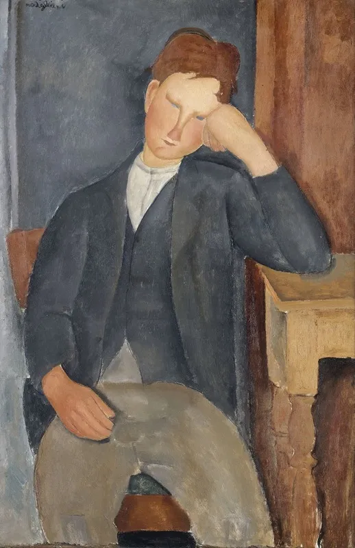 The Young Apprentice Wall Art by Amedeo Modigliani - High-Resolution Digital Print