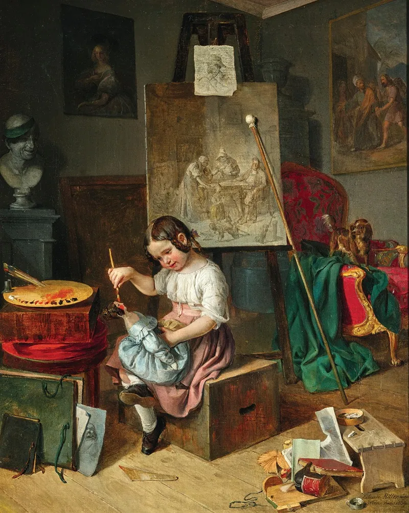 The Young Artist In The Studio