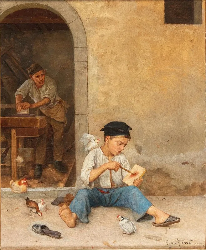 The Young Assistant Wall Art by Giulio del Torre - High-Resolution Digital Print