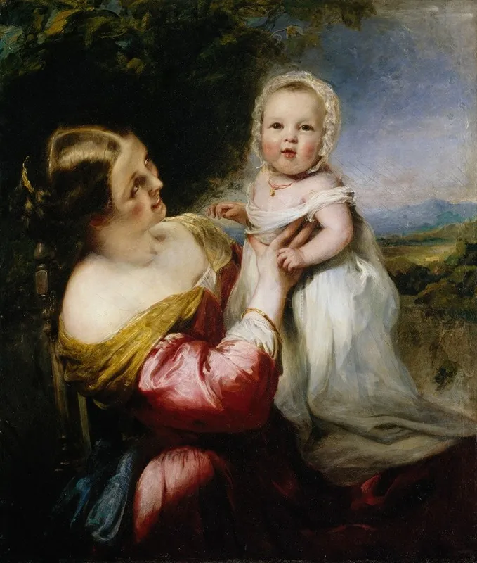 The Young Mothers Pastime Wall Art by Richard Rothwell - High-Resolution Digital Print