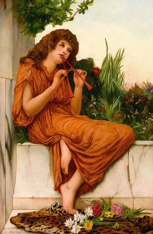 The Young Musician Wall Art by Oliver Rhys - High-Resolution Digital Print