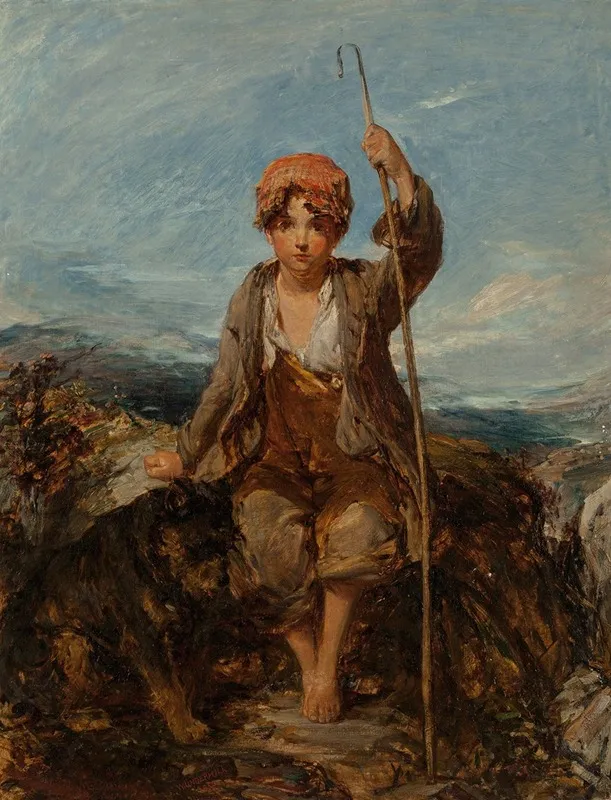 The Young Shepherd Boy Wall Art by William Underhill - High-Resolution Digital Print