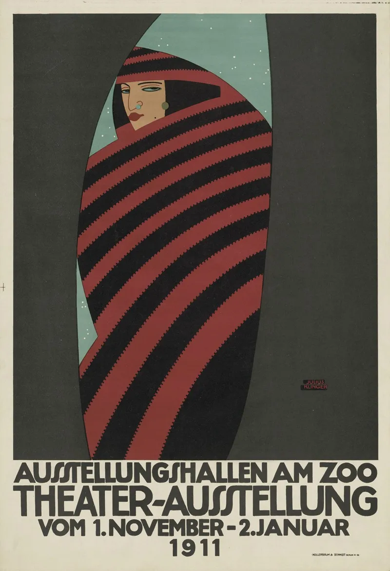 Theaterausstellung In Den Ausstellungshallen Am Zoo Wall Art by Julius Klinger - High-Resolution Digital Print