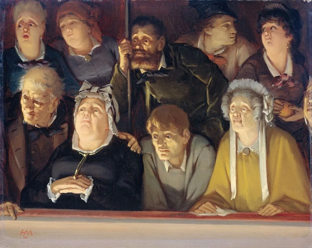 Theaterpubliek Wall Art by Hippolyte Michaud - High-Resolution Digital Print