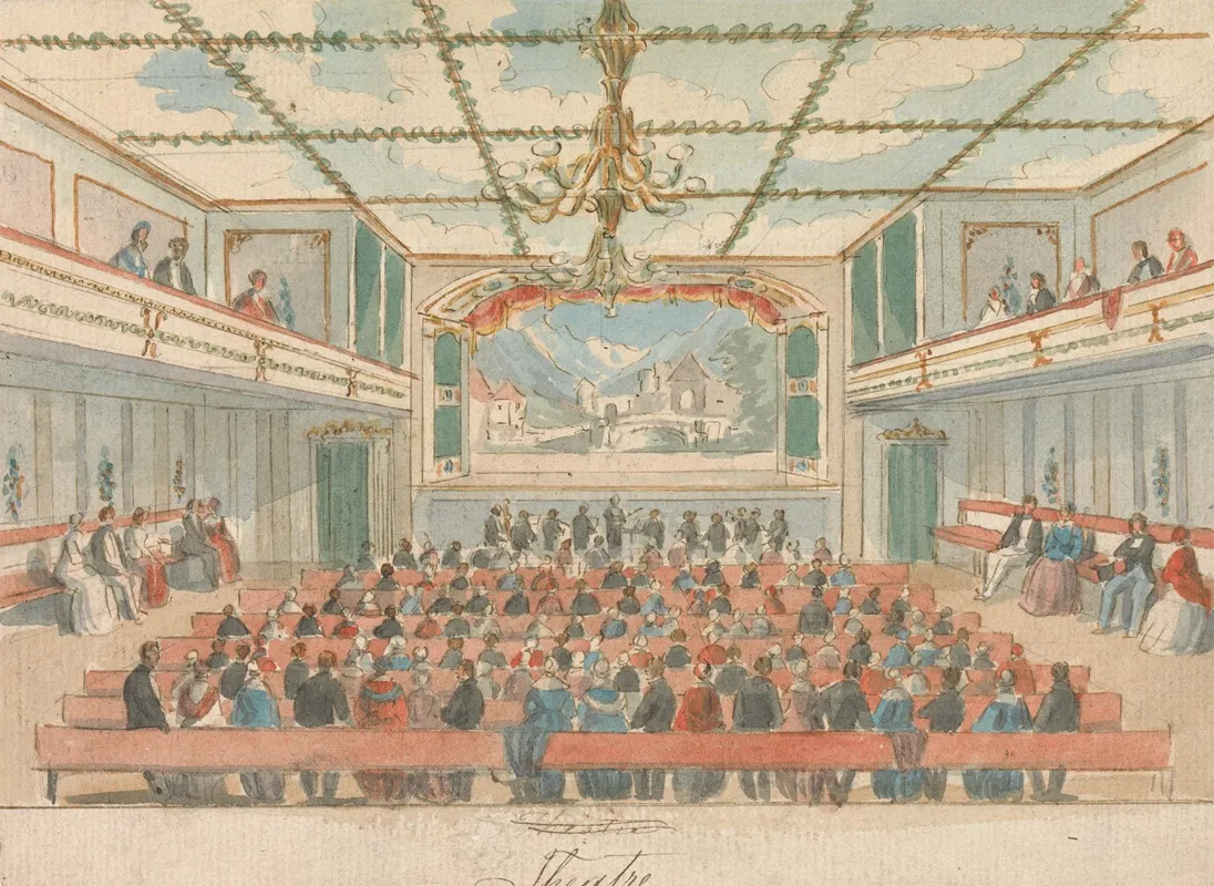 Theatre 3 Wall Art by William Henry Brooke - High-Resolution Digital Print