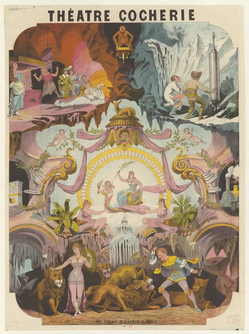 Theatre Cocherie Wall Art by Imp. Franc - High-Resolution Digital Print