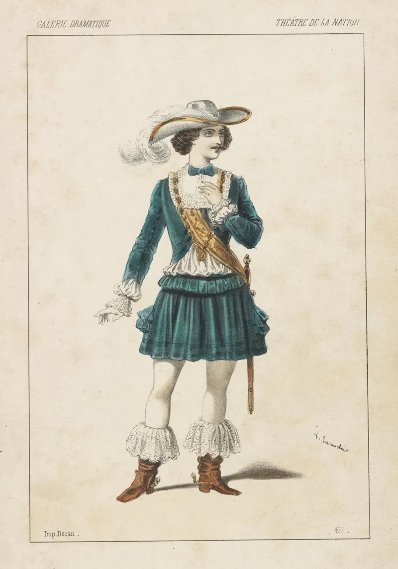 Theatre De La Nation Petipa Role Du Comte De Provence Dans La Filleule Des Fees Wall Art by Alexandre Lacauchie - High-Resolution Digital Print