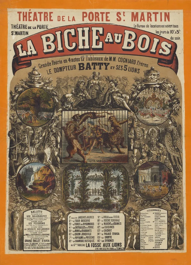 Theatre De La Porte Saint Martin La Biche Au Bois