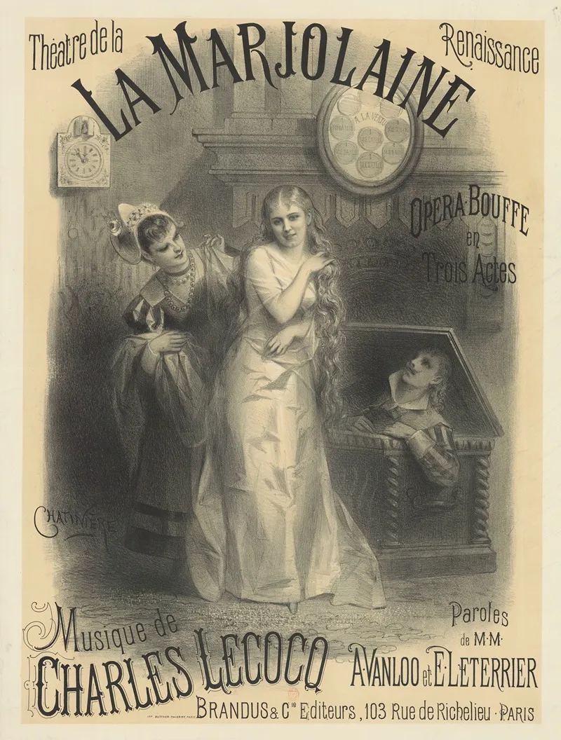 Theatre De La Renaissance La Marjolaine Wall Art by Antonin-Marie Chatinière - High-Resolution Digital Print