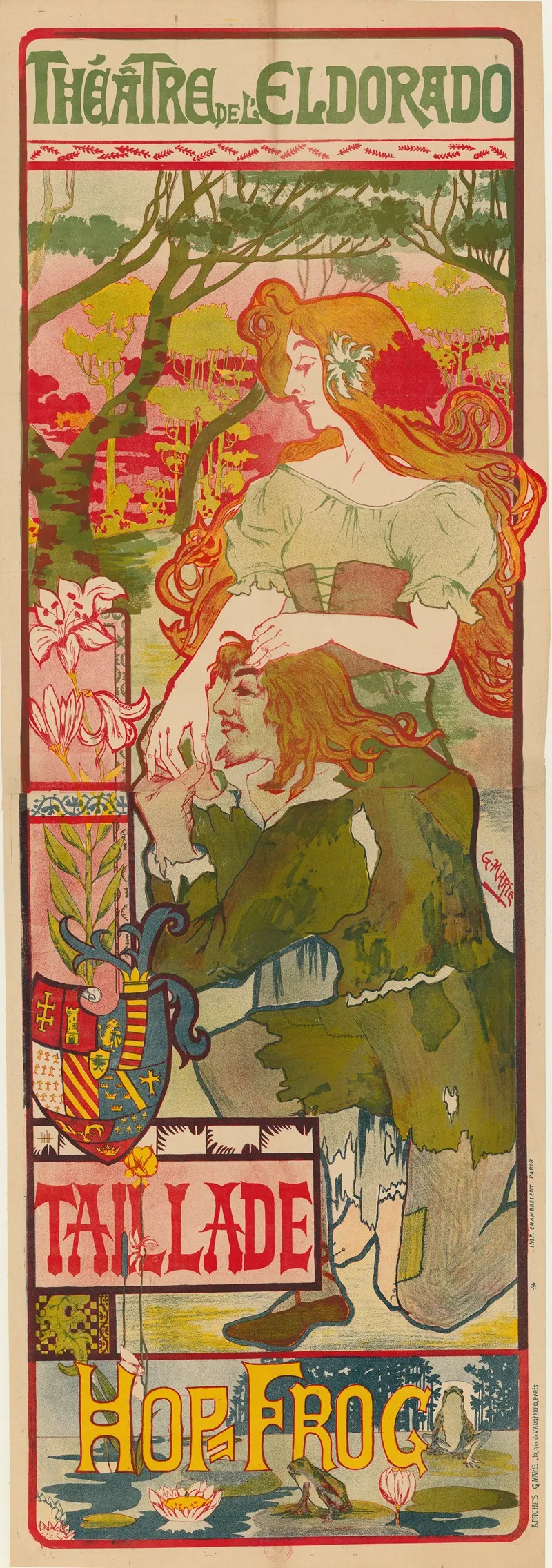 Theatre De Leldorado Taillade Hop Frog Wall Art by G. Marie - High-Resolution Digital Print