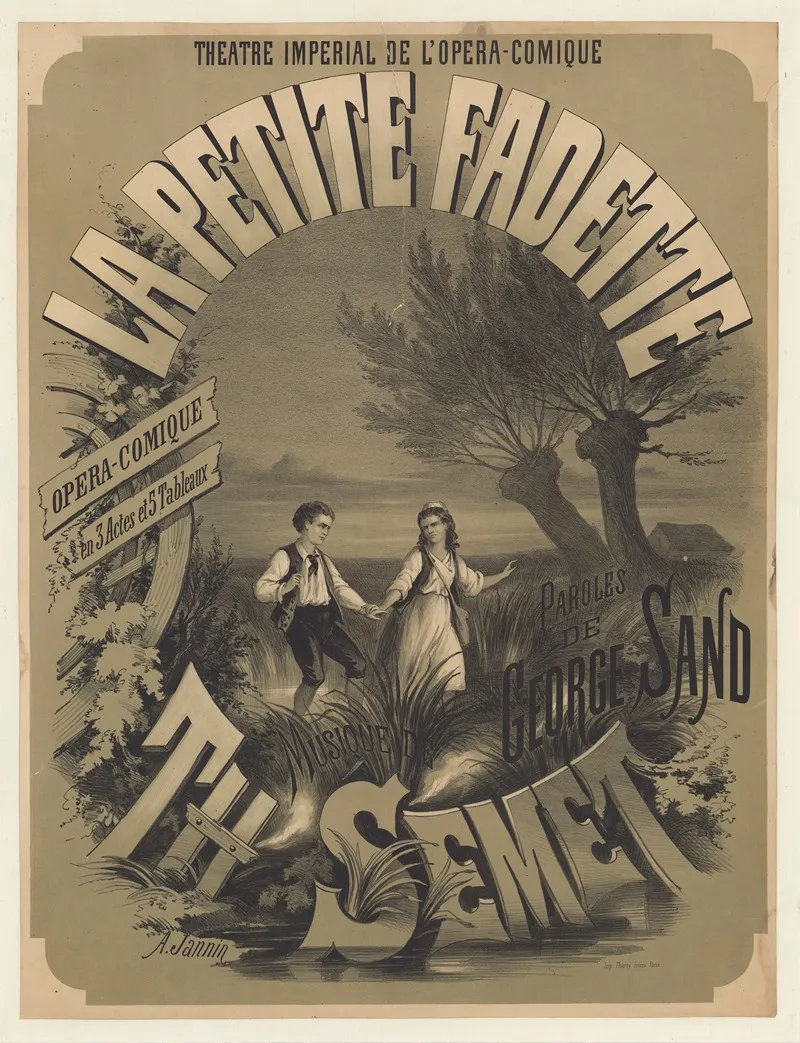 Theatre De Lopera Comique La Petite Fadette Wall Art by A. Jannin - High-Resolution Digital Print