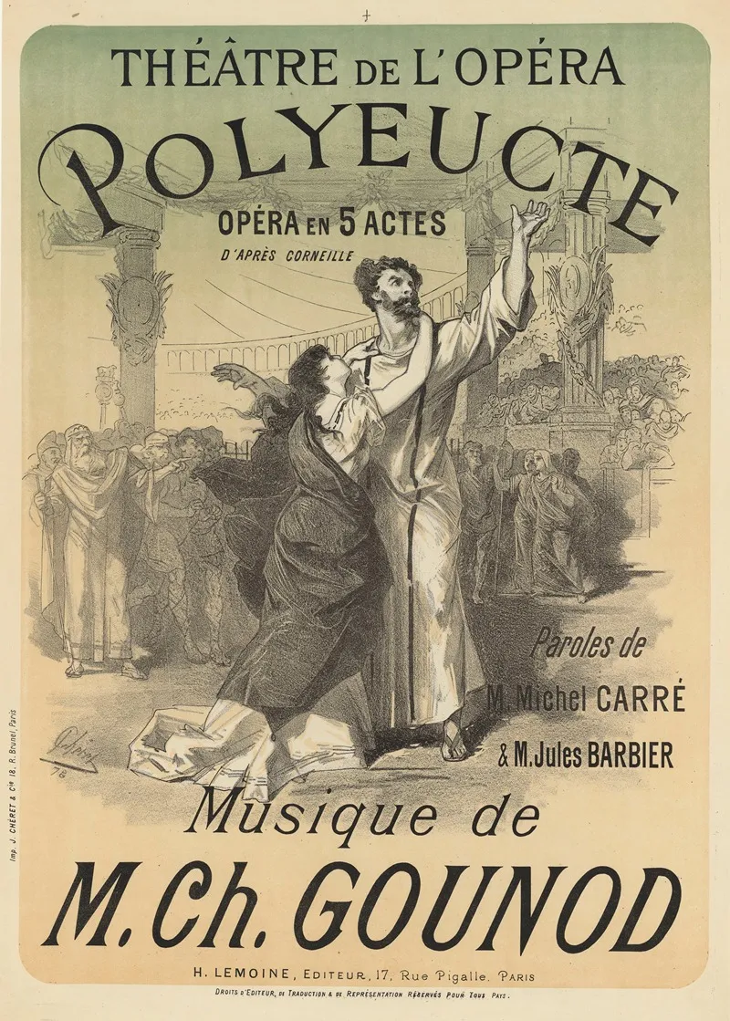 Theatre De Lopera Polyeucte Opera En 5 Actes Dapres Corneille Musique De M Ch Gounod
