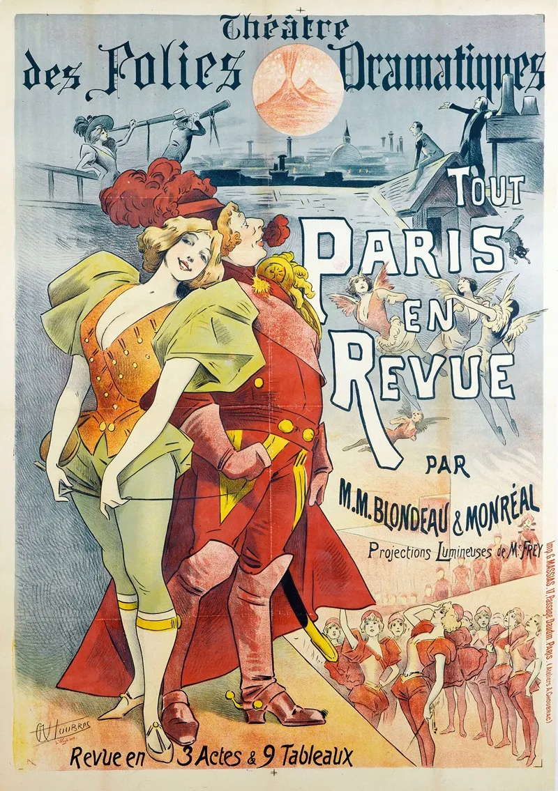Theatre Des Folies Dramatiques Tout Paris En Revue Par M M Blondeau And Monreal