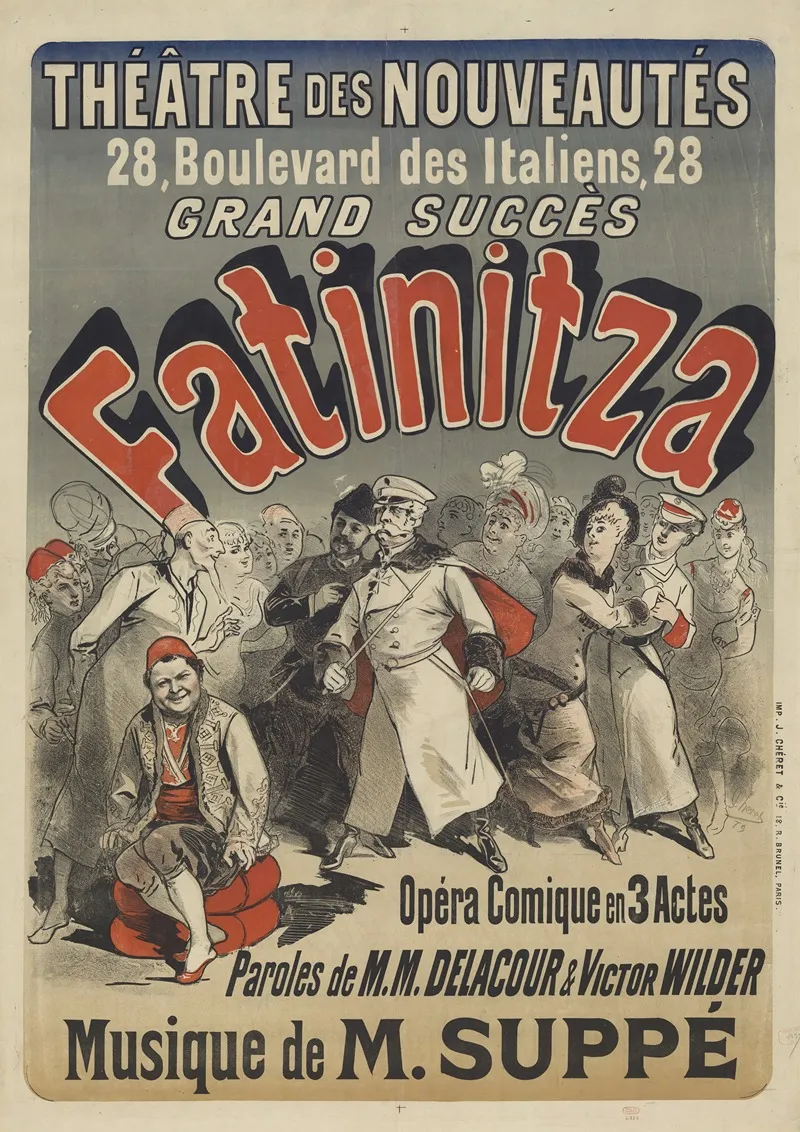 Theatre Des Nouveautes Fatinitza Musique De M Suppe