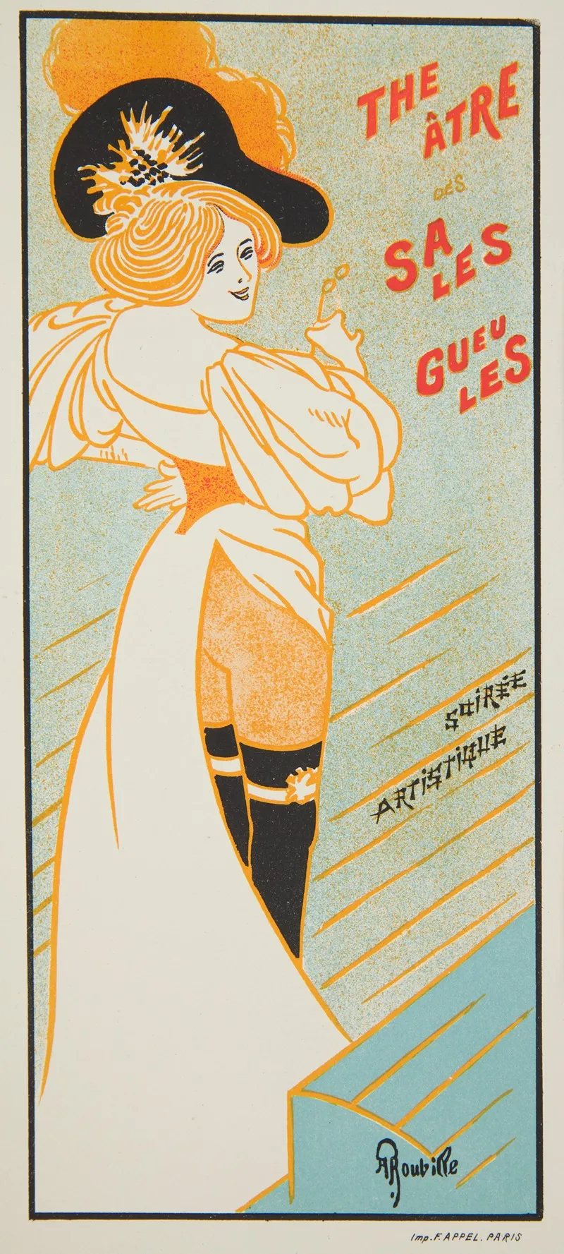 Theatre Des Salles Gueules Wall Art by Auguste Roubille - High-Resolution Digital Print