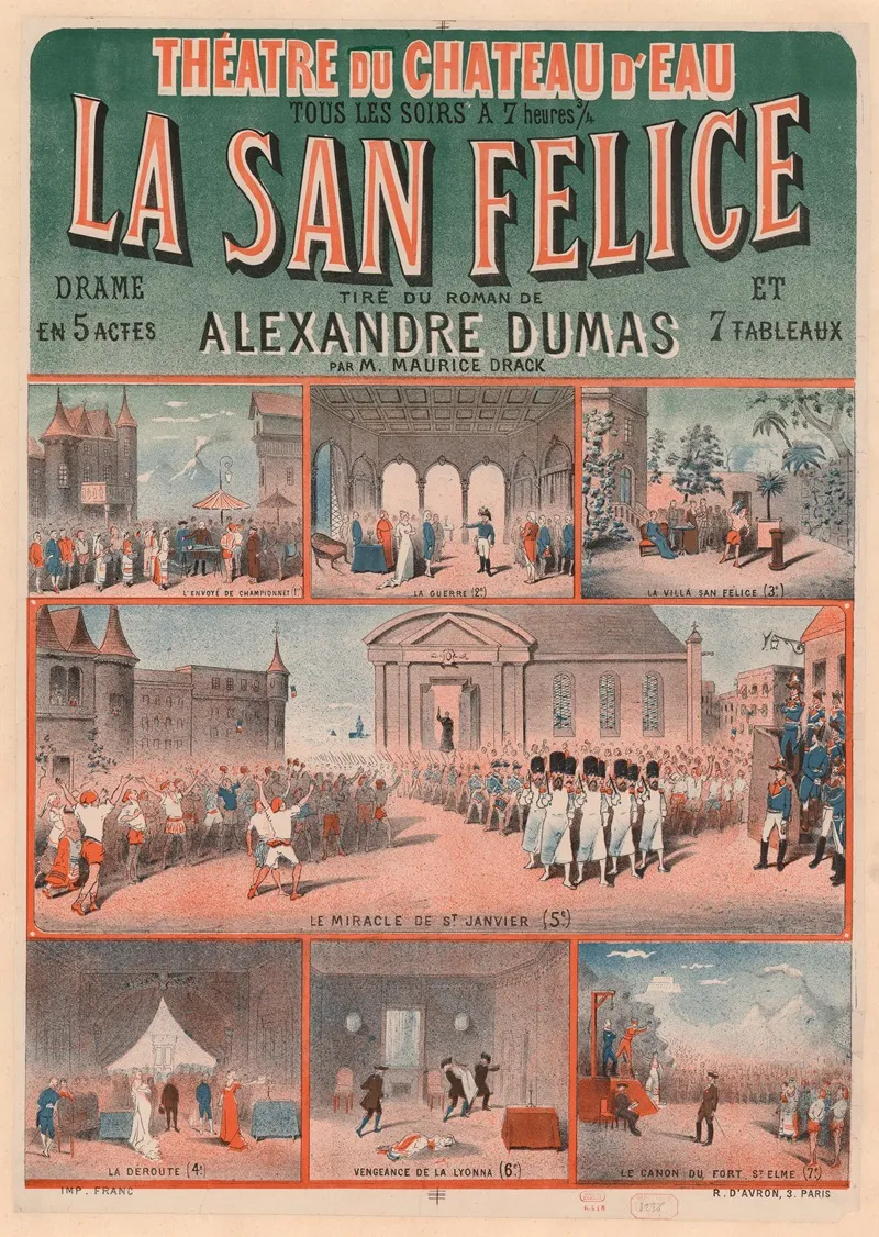 Theatre Du Chateau Deau La San Felice Wall Art by Imp. Franc - High-Resolution Digital Print
