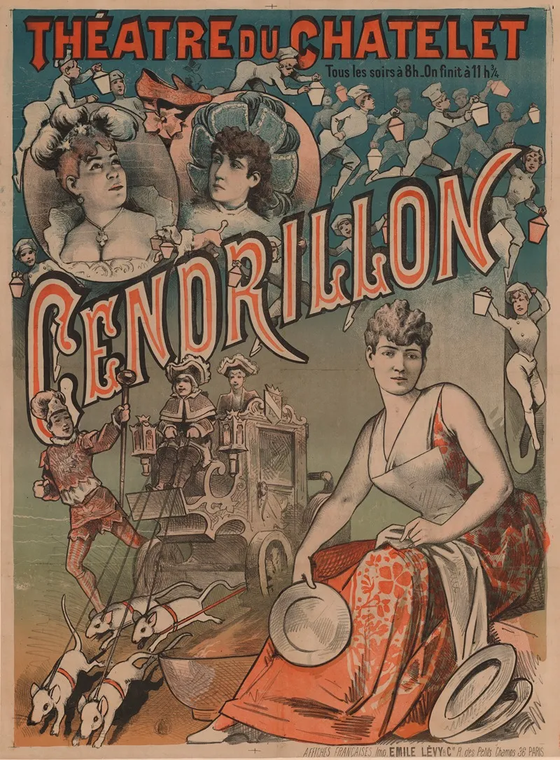 Theatre Du Chatelet Cendrillon Wall Art by Imp. Emile Lévy - High-Resolution Digital Print