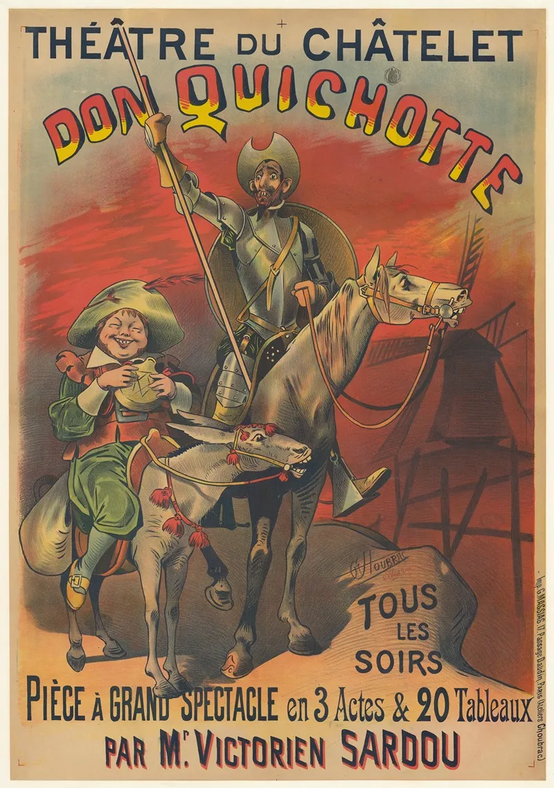 Theatre Du Chatelet Don Quichotte Piece A Grand Spectacle Et 3 Actes Et 20 Tableaux Par Mr Victorien Sardou