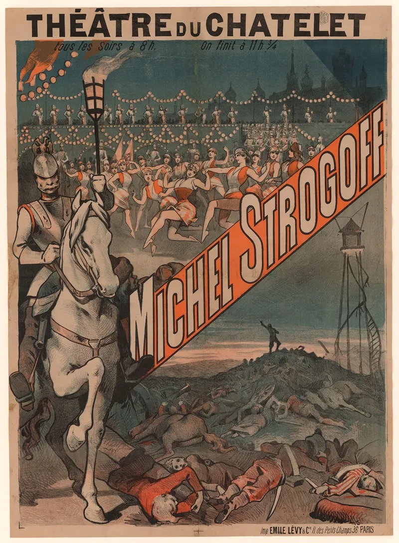 Theatre Du Chatelet Michel Strogoff 2 Wall Art by Imp. Emile Lévy - High-Resolution Digital Print