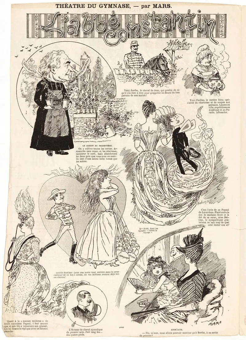 Theatre Du Gymnase Par Mars Labbe Constantin Wall Art by Mars (Maurice Bonvoisin) - High-Resolution Digital Print