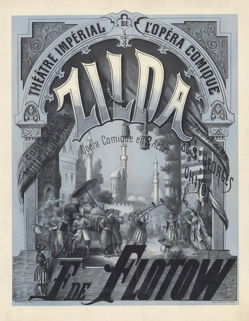 Theatre Imperial De Lopera Comique Zilda Opera Comique En Deux Actes Wall Art by Antoine Barbizet - High-Resolution Digital Print