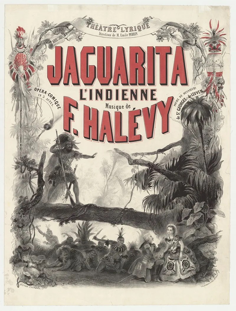 Theatre Lyrique Direction De M Emile Perrin Jaguarita Lindienne Wall Art by Victor Coindre - High-Resolution Digital Print