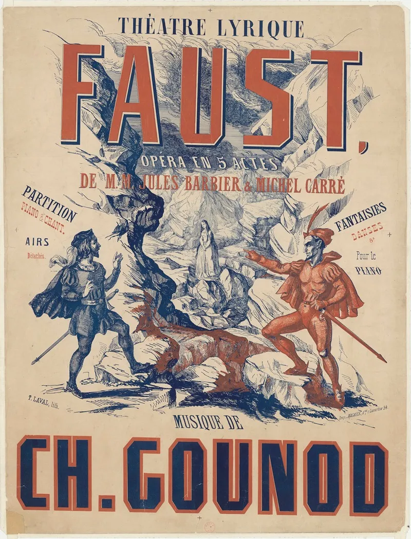 Theatre Lyrique Faust Wall Art by T. Laval - High-Resolution Digital Print