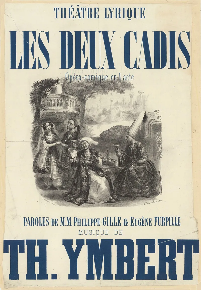Theatre Lyrique Les Deux Cadis Wall Art by Victor Coindre - High-Resolution Digital Print
