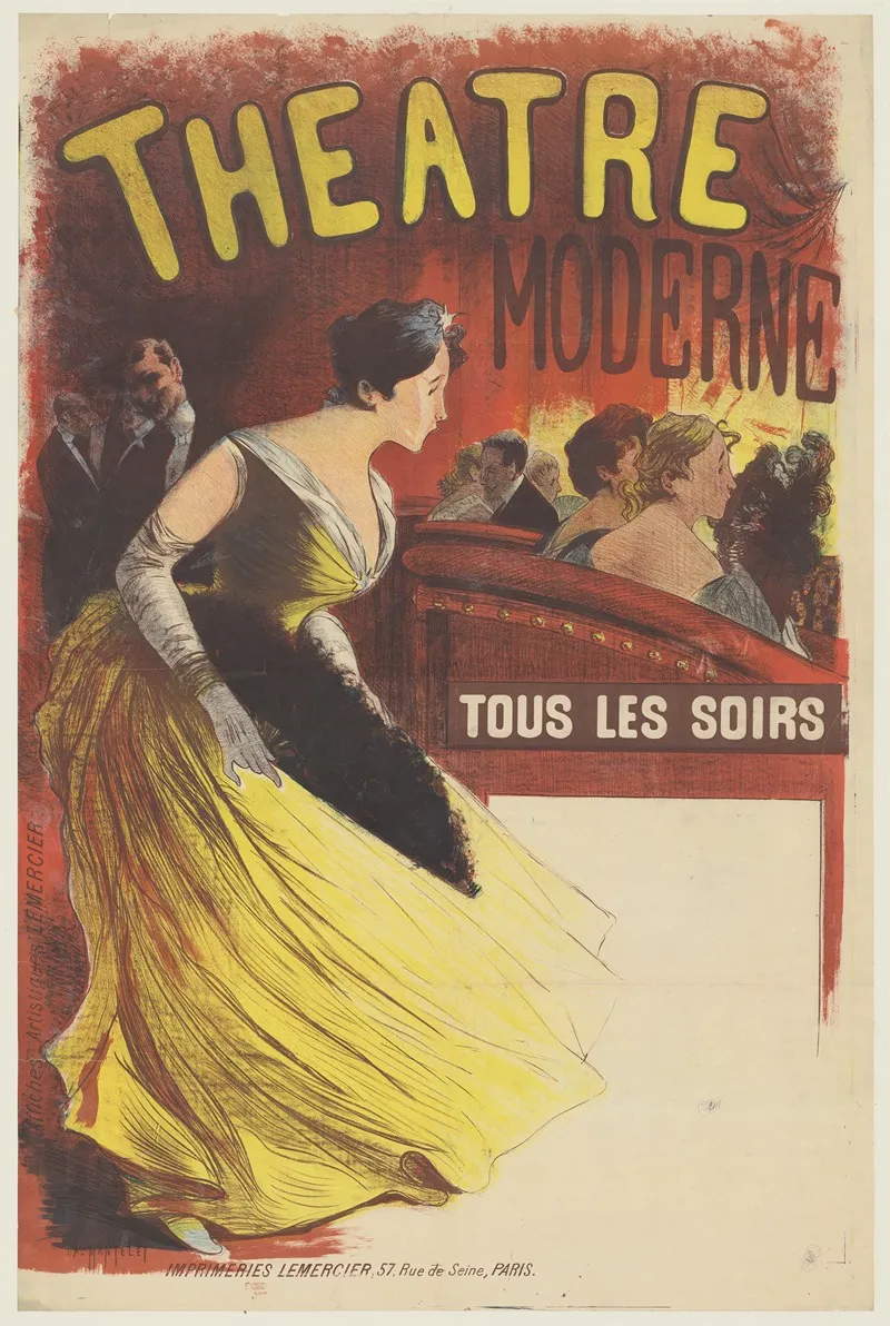 Theatre Moderne Tous Les Soirs Wall Art by Albert Mantelet-Goguet - High-Resolution Digital Print