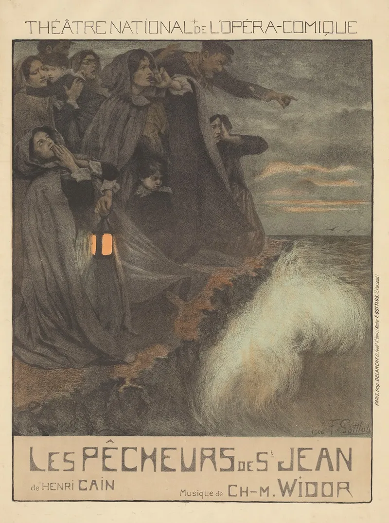 Theatre National De Lopera Comique Les Pecheurs De St Jean Wall Art by Fernand Gottlob - High-Resolution Digital Print