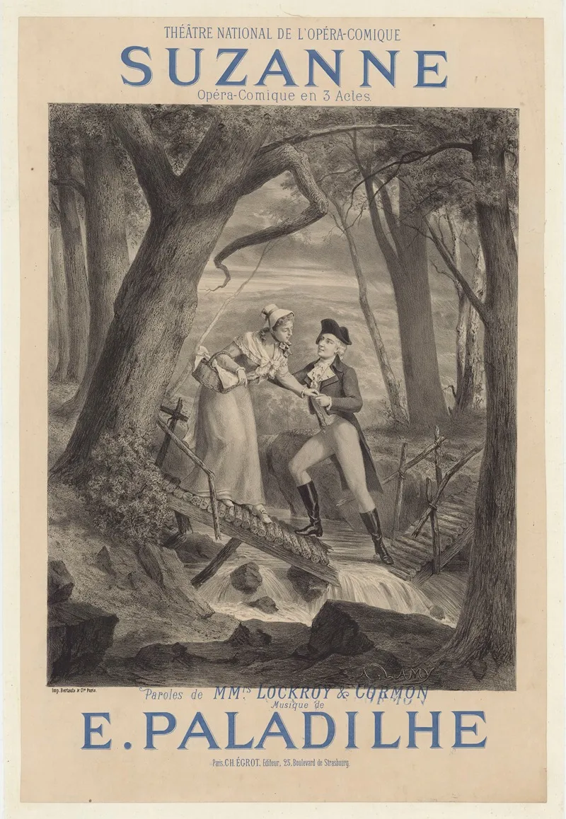 Theatre National De Lopera Comique Suzanne Wall Art by Pierre-Auguste Lamy - High-Resolution Digital Print