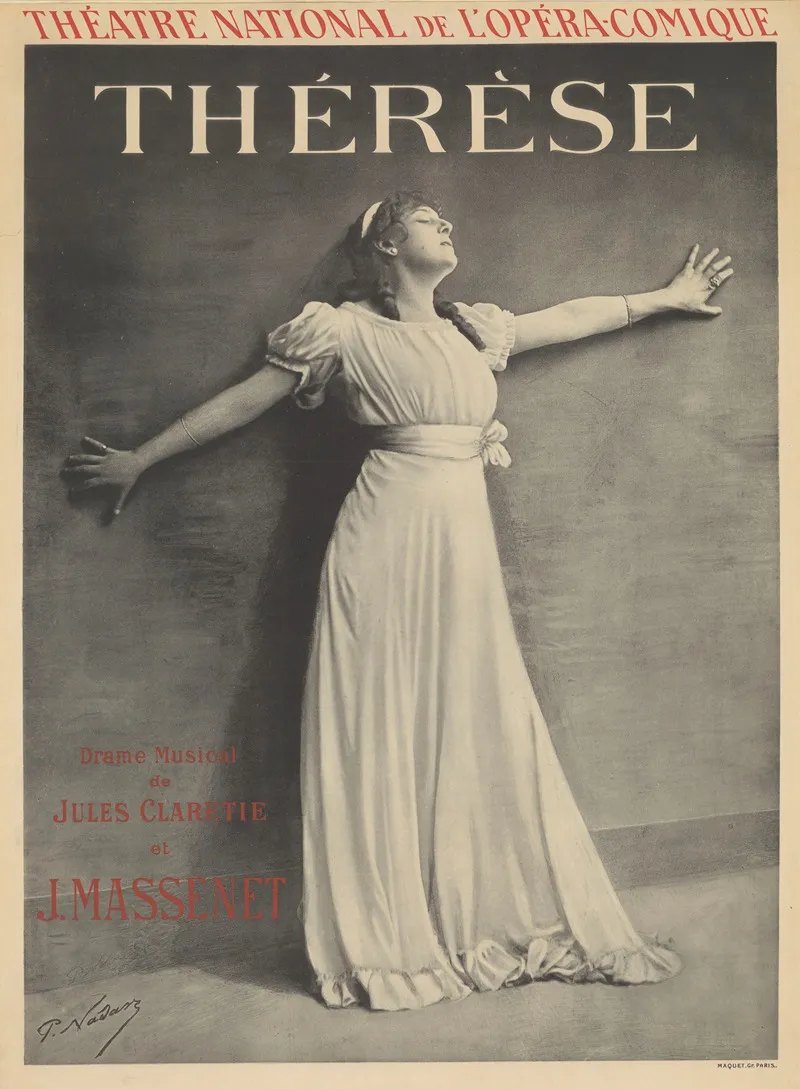 Theatre National De Lopera Comique Therese Wall Art by Imp. Maquet - High-Resolution Digital Print