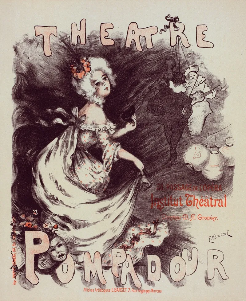 Theatre Pompadour Wall Art by Emmanuel Barcet - High-Resolution Digital Print