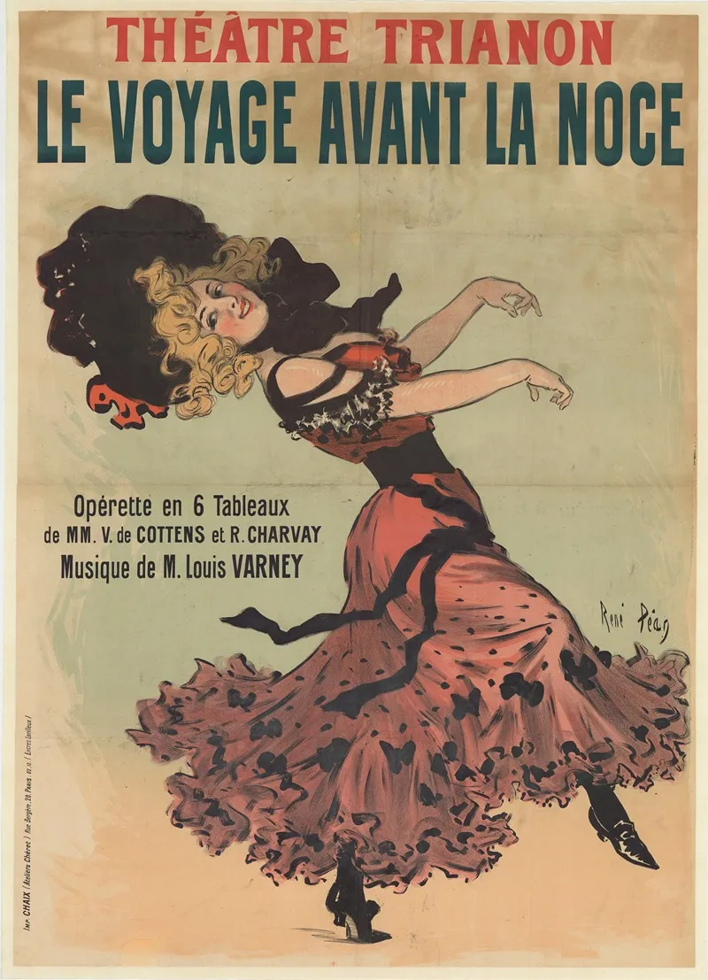 Theatre Trianon Le Voyage Avant La Noce Wall Art by René Péan - High-Resolution Digital Print