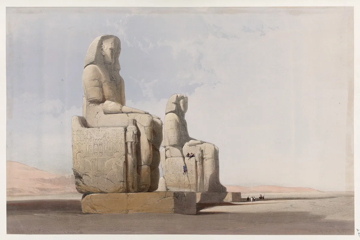 Thebes Dec 4th 1838 Wall Art by David Roberts - High-Resolution Digital Print